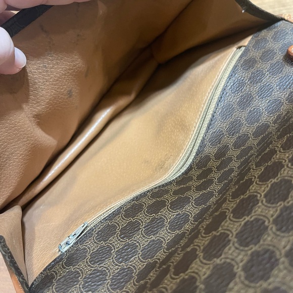 Vintage Celine Macadam canvas clutch bag - Picture 5 of 16